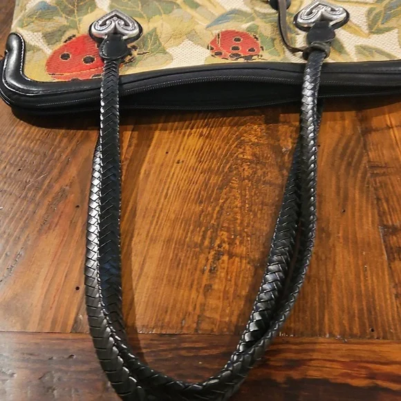 BRIGHTON LADYBUG ALYSSA TAPERSTY BAG. NEVER USED. - Picture 8 of 16